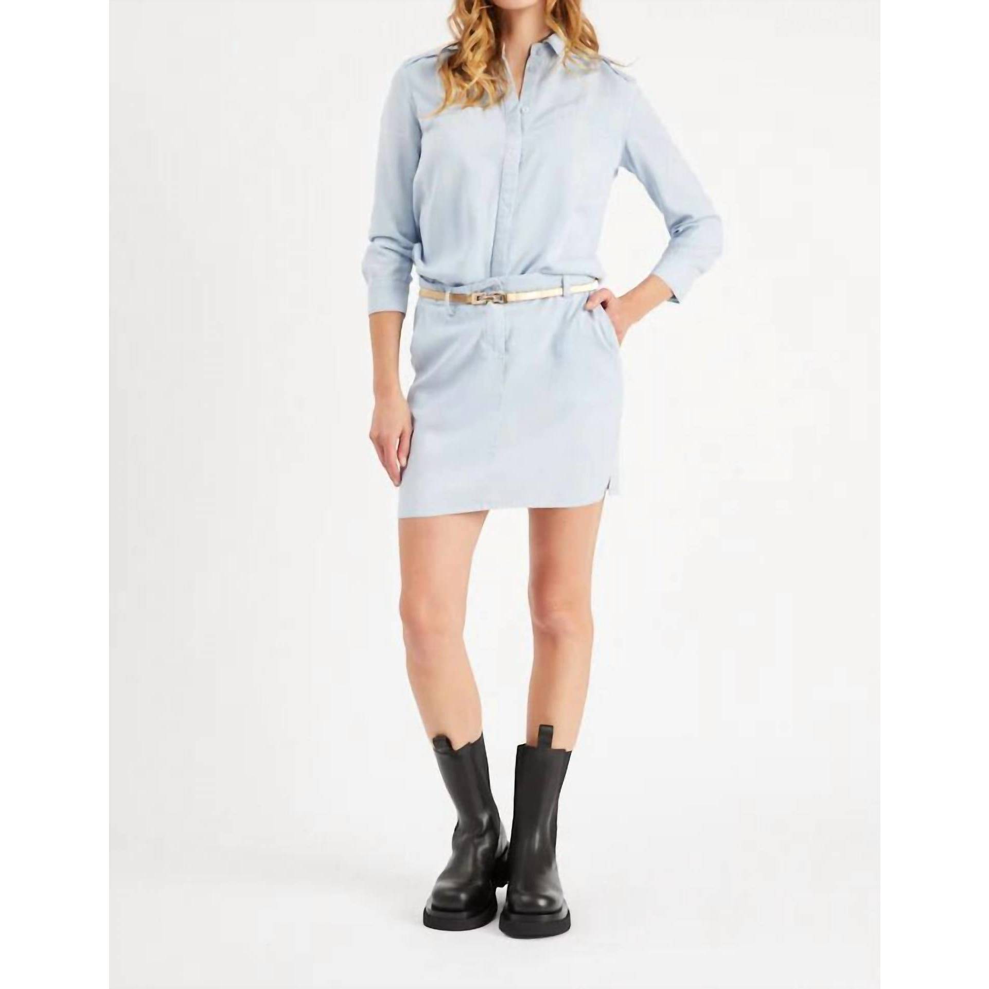 New Etienne Marcel Tunic Dress In Sky Blue
